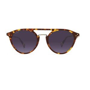 DIFF Eyewear - Mason Polarized Sunglasses, Matte Amber Tortoise/Brown
